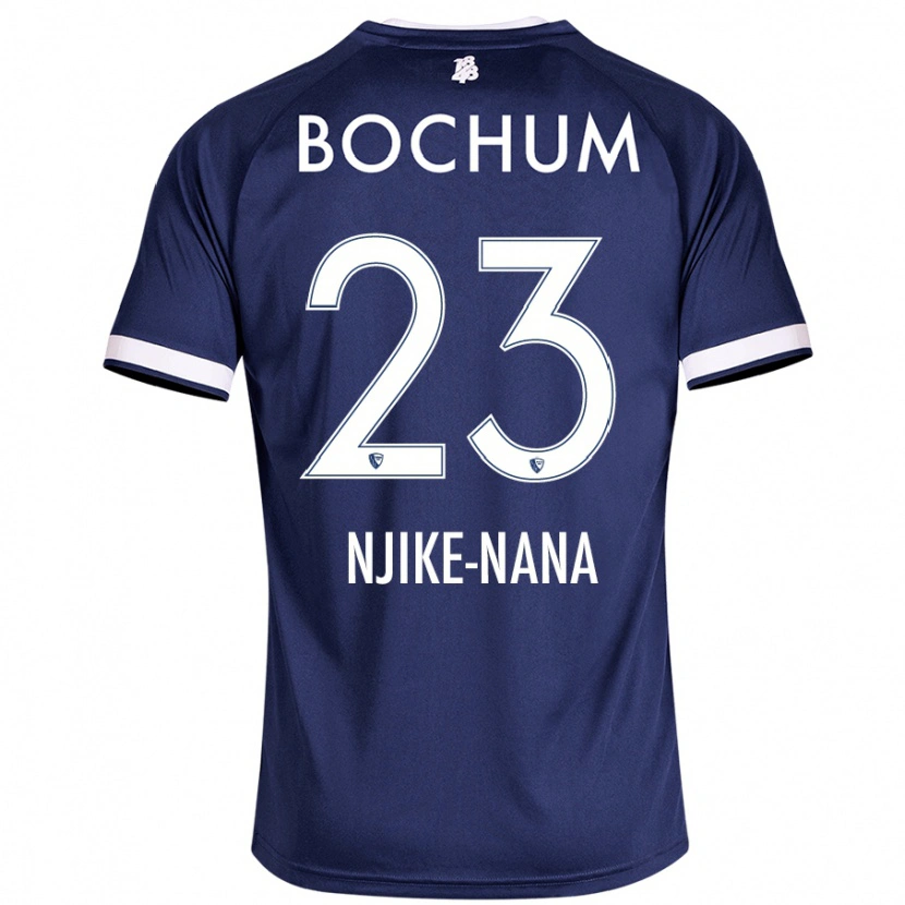Danxen Kvinder Jean-Philippe Njike-Nana #23 Mørkeblå Hjemmebane Spillertrøjer 2024/25 Trøje T-Shirt