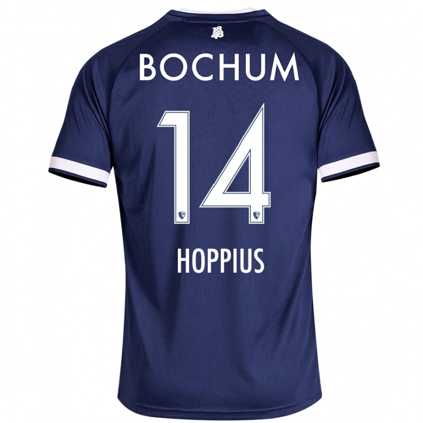 Danxen Kvinder Dörthe Hoppius #14 Mørkeblå Hjemmebane Spillertrøjer 2024/25 Trøje T-Shirt