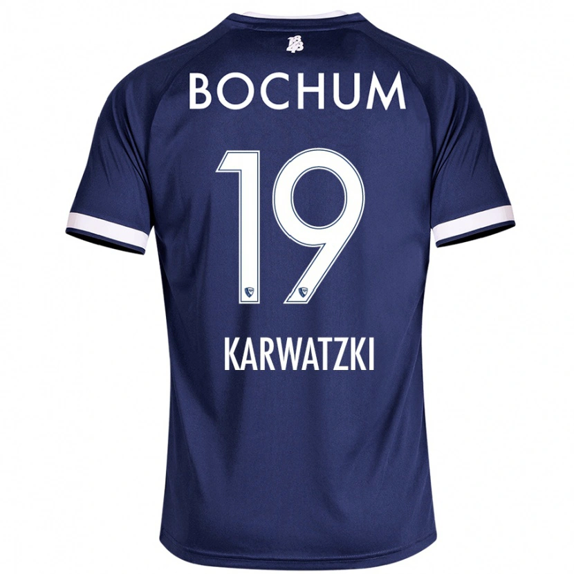 Danxen Kvinder Lucy Karwatzki #19 Mørkeblå Hjemmebane Spillertrøjer 2024/25 Trøje T-Shirt