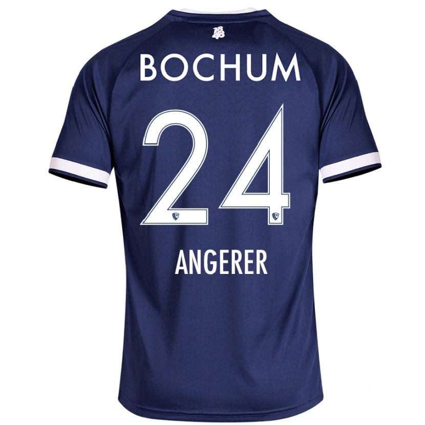 Danxen Kvinder Alina Angerer #24 Mørkeblå Hjemmebane Spillertrøjer 2024/25 Trøje T-Shirt