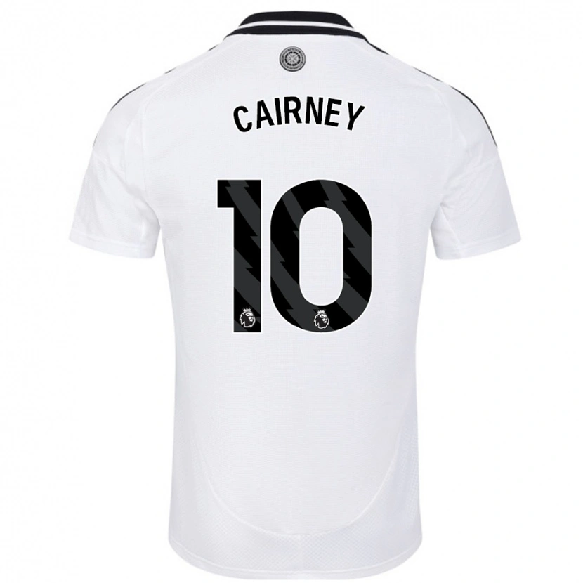 Danxen Kvinder Tom Cairney #10 Hvid Hjemmebane Spillertrøjer 2024/25 Trøje T-Shirt