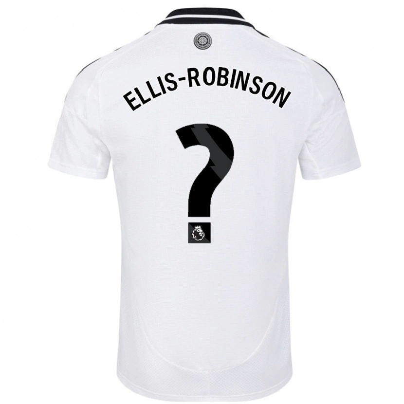 Danxen Kvinder Eddie Ellis-Robinson #0 Hvid Hjemmebane Spillertrøjer 2024/25 Trøje T-Shirt