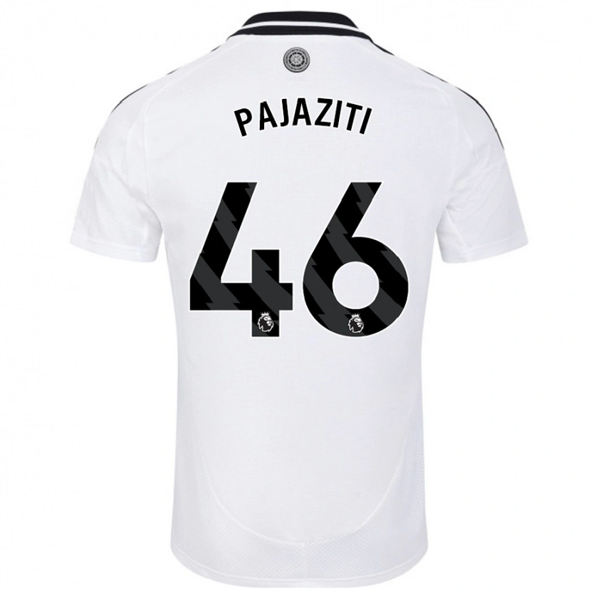 Danxen Kvinder Adrion Pajaziti #46 Hvid Hjemmebane Spillertrøjer 2024/25 Trøje T-Shirt