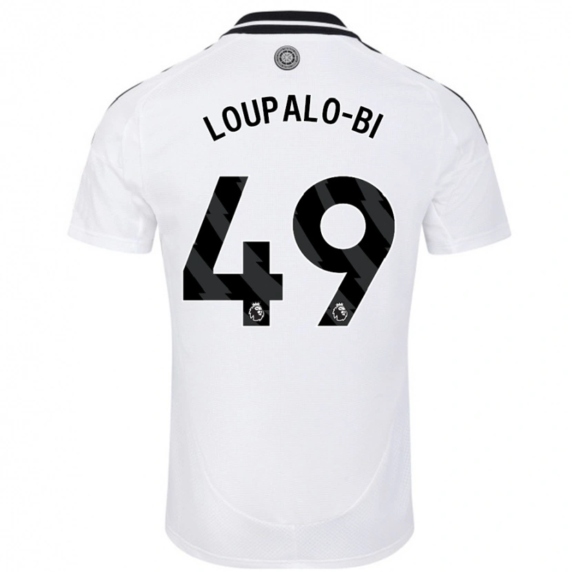 Danxen Kvinder Aaron Loupalo-Bi #49 Hvid Hjemmebane Spillertrøjer 2024/25 Trøje T-Shirt