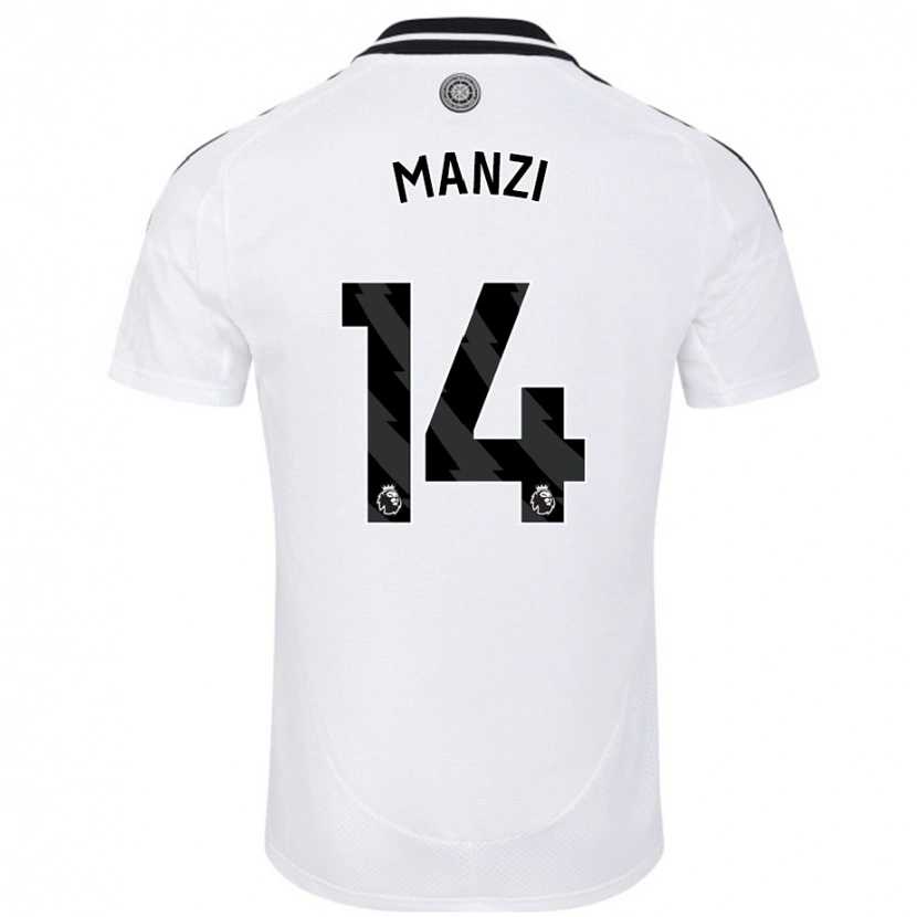 Danxen Kvinder Sophie Manzi #14 Hvid Hjemmebane Spillertrøjer 2024/25 Trøje T-Shirt