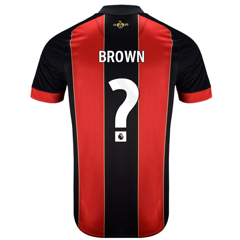 Danxen Kvinder Lewis Brown #0 Rød Sort Hjemmebane Spillertrøjer 2024/25 Trøje T-Shirt