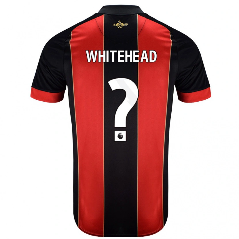 Danxen Kvinder Tommy Whitehead #0 Rød Sort Hjemmebane Spillertrøjer 2024/25 Trøje T-Shirt