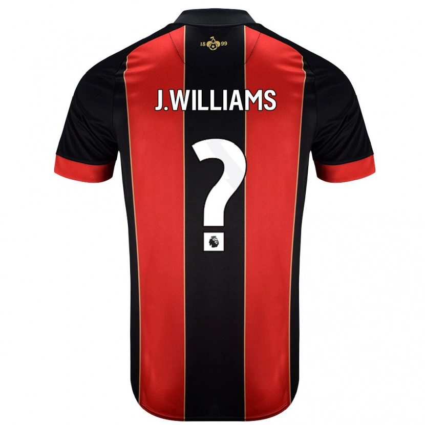 Danxen Kvinder Jay Williams #0 Rød Sort Hjemmebane Spillertrøjer 2024/25 Trøje T-Shirt