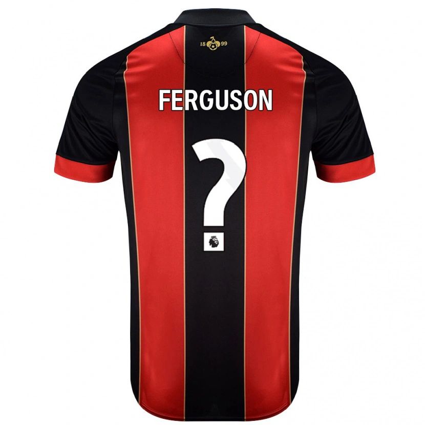 Danxen Kvinder Josh Ferguson #0 Rød Sort Hjemmebane Spillertrøjer 2024/25 Trøje T-Shirt