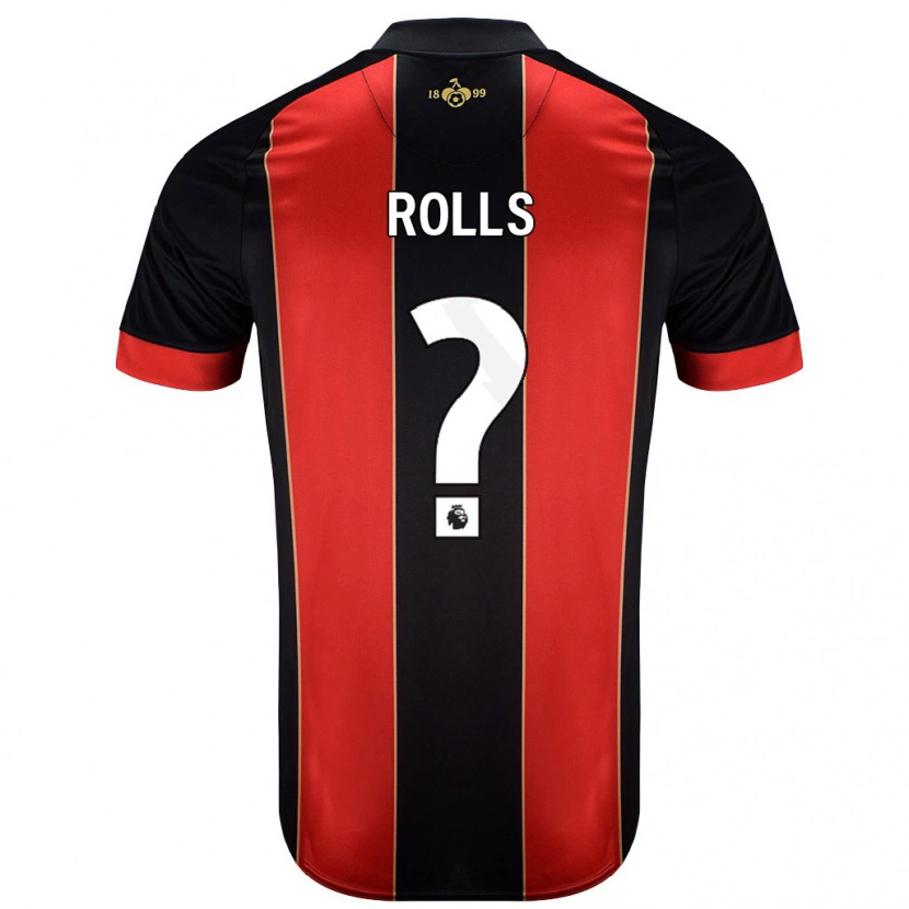 Danxen Kvinder Thomas Rolls #0 Rød Sort Hjemmebane Spillertrøjer 2024/25 Trøje T-Shirt