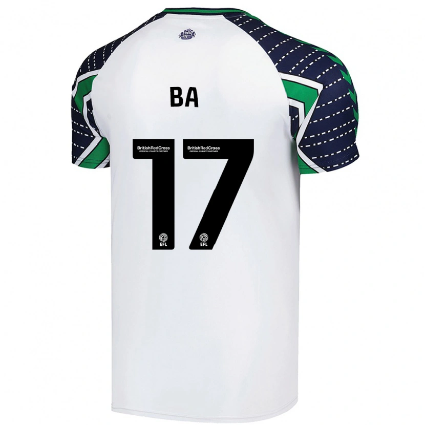 Danxen Kvinder Abdoullah Ba #17 Hvid Udebane Spillertrøjer 2024/25 Trøje T-Shirt