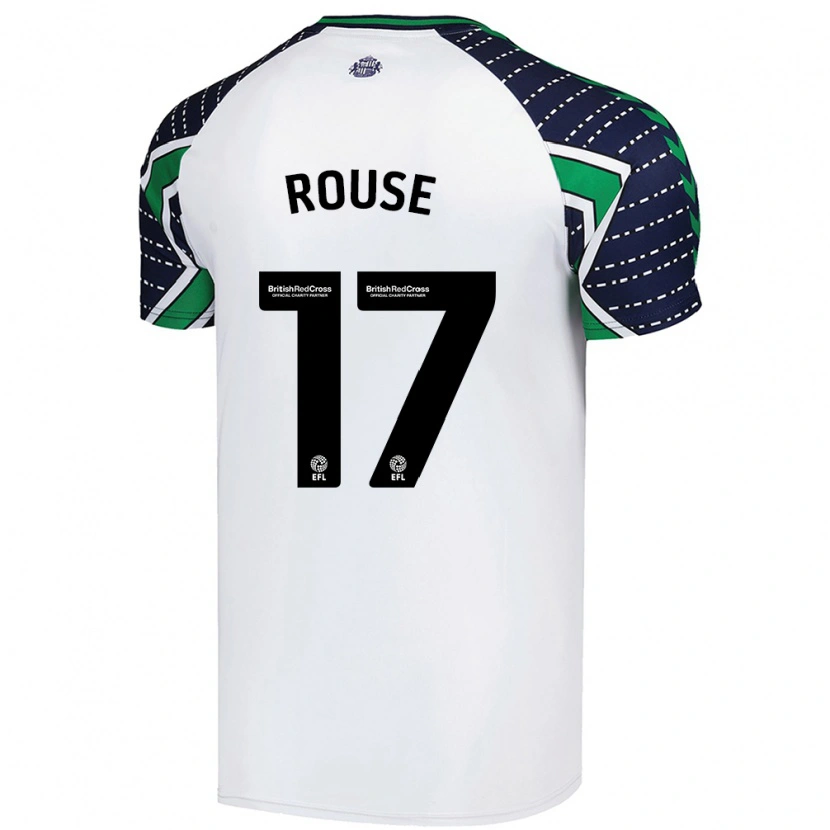Danxen Kvinder Mollie Rouse #17 Hvid Udebane Spillertrøjer 2024/25 Trøje T-Shirt