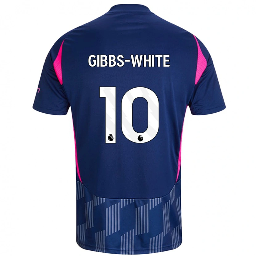 Danxen Kvinder Morgan Gibbs-White #10 Kongeblå Pink Udebane Spillertrøjer 2024/25 Trøje T-Shirt