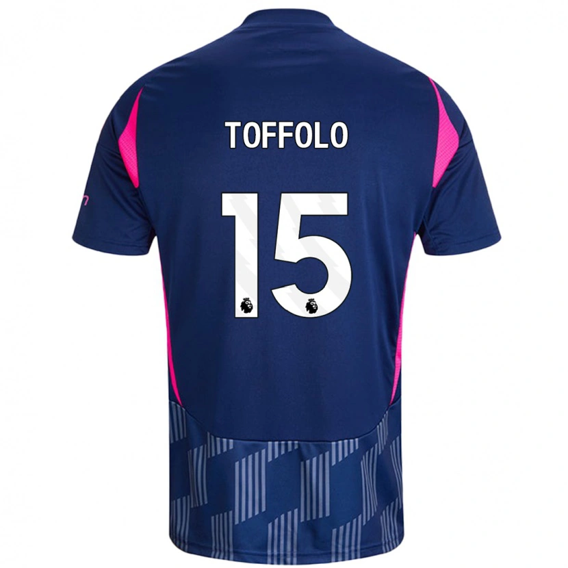 Danxen Kvinder Harry Toffolo #15 Kongeblå Pink Udebane Spillertrøjer 2024/25 Trøje T-Shirt
