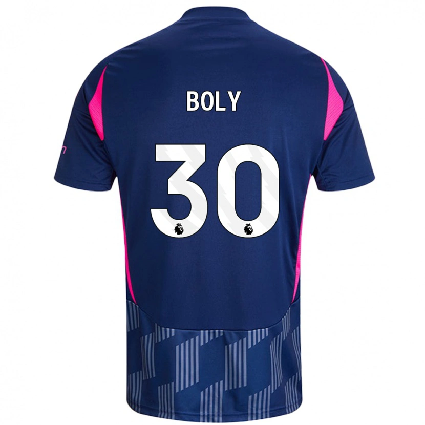 Danxen Kvinder Willy Boly #30 Kongeblå Pink Udebane Spillertrøjer 2024/25 Trøje T-Shirt