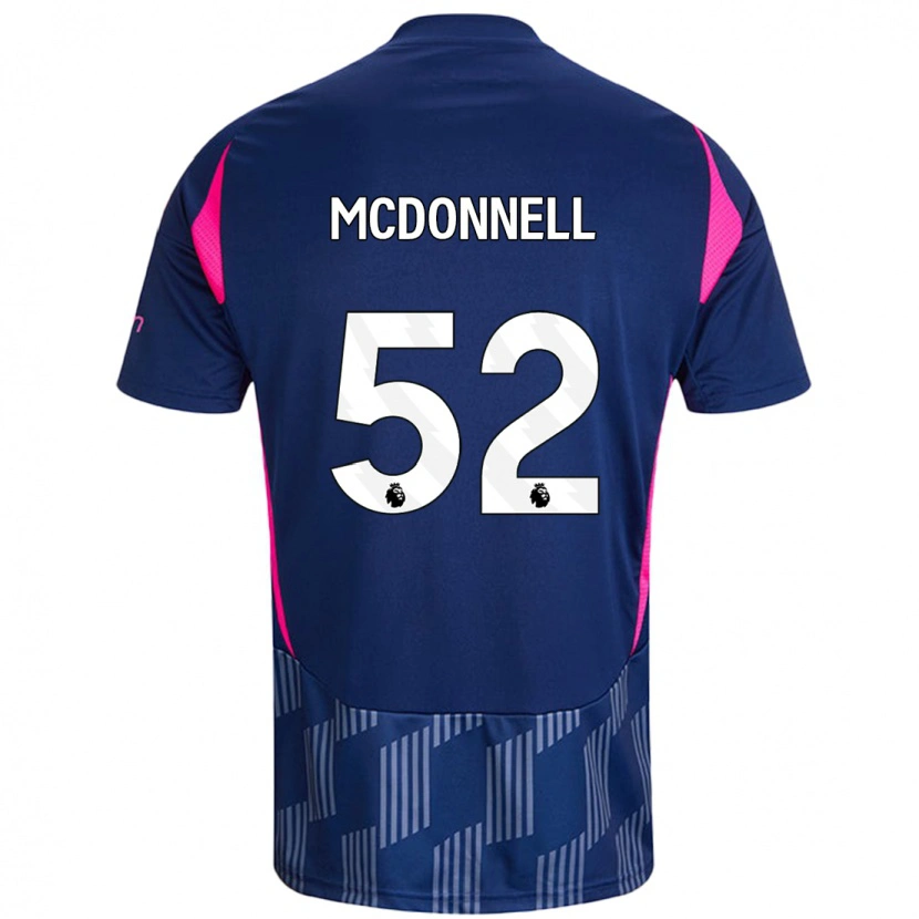 Danxen Kvinder Jamie Mcdonnell #52 Kongeblå Pink Udebane Spillertrøjer 2024/25 Trøje T-Shirt