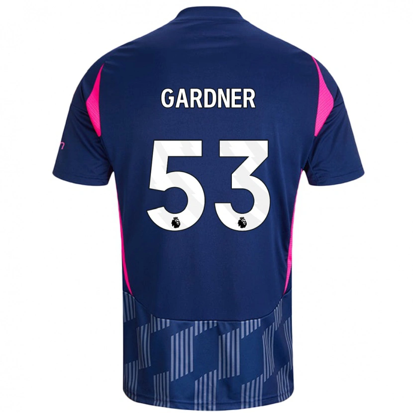 Danxen Kvinder Joe Gardner #53 Kongeblå Pink Udebane Spillertrøjer 2024/25 Trøje T-Shirt