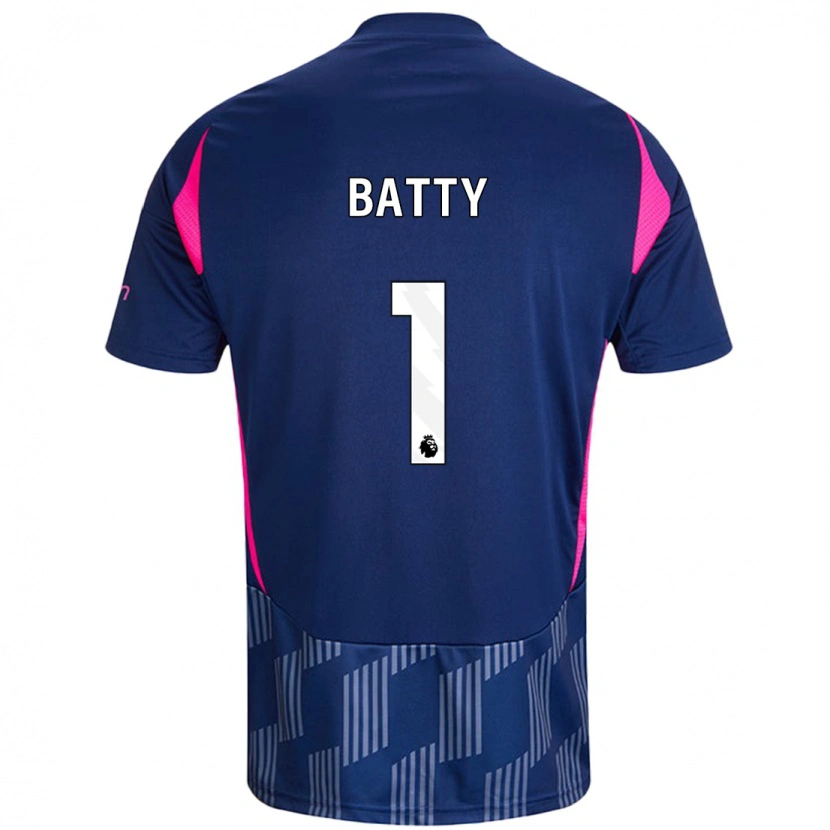 Danxen Kvinder Emily Batty #1 Kongeblå Pink Udebane Spillertrøjer 2024/25 Trøje T-Shirt