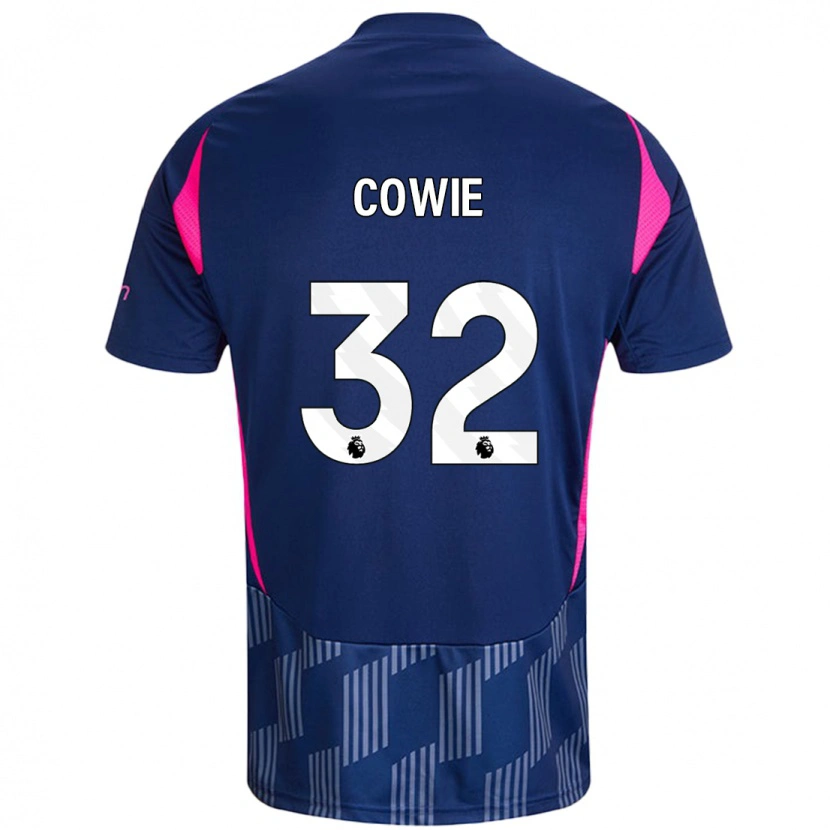 Danxen Kvinder Abi Cowie #32 Kongeblå Pink Udebane Spillertrøjer 2024/25 Trøje T-Shirt