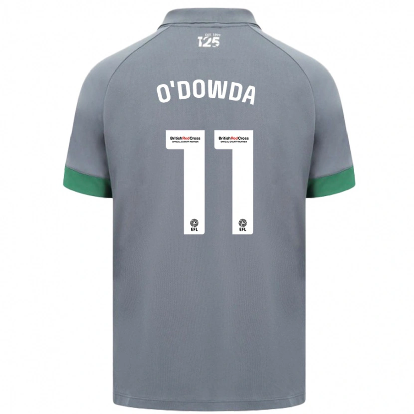 Danxen Kvinder Callum O'dowda #11 Mørkegrå Udebane Spillertrøjer 2024/25 Trøje T-Shirt