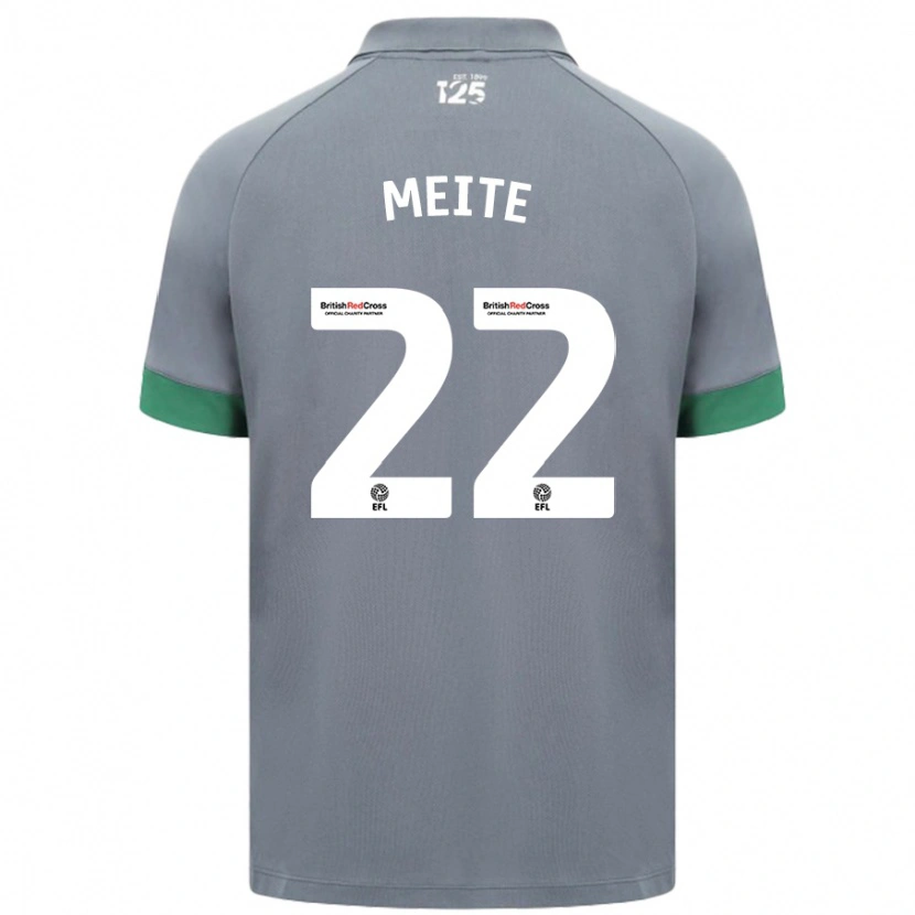 Danxen Kvinder Yakou Méïté #22 Mørkegrå Udebane Spillertrøjer 2024/25 Trøje T-Shirt