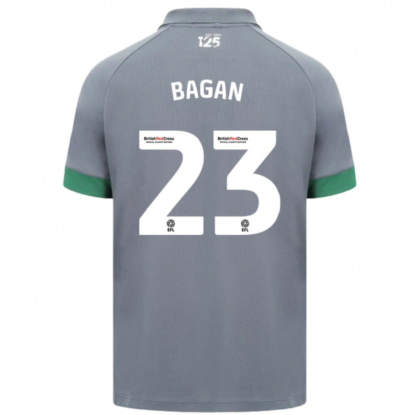 Danxen Kvinder Joel Bagan #23 Mørkegrå Udebane Spillertrøjer 2024/25 Trøje T-Shirt