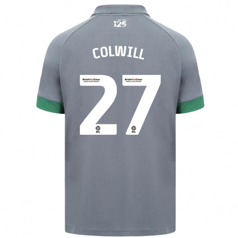 Danxen Kvinder Rubin Colwill #27 Mørkegrå Udebane Spillertrøjer 2024/25 Trøje T-Shirt