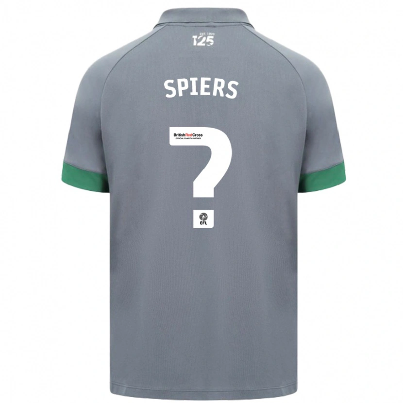 Danxen Kvinder Will Spiers #0 Mørkegrå Udebane Spillertrøjer 2024/25 Trøje T-Shirt