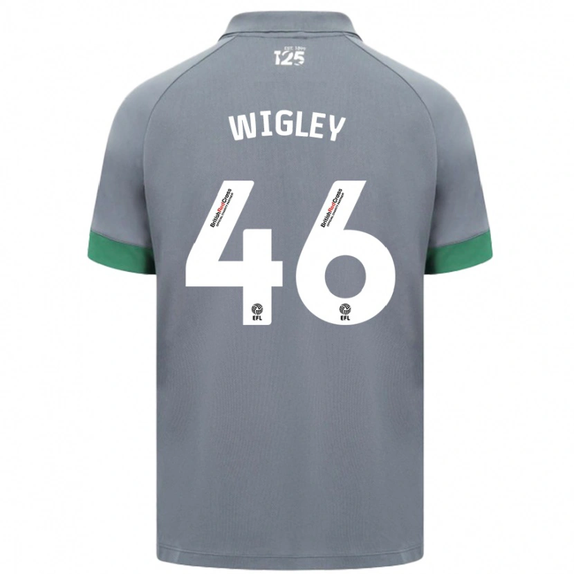Danxen Kvinder Morgan Wigley #46 Mørkegrå Udebane Spillertrøjer 2024/25 Trøje T-Shirt