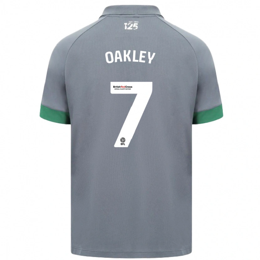 Danxen Kvinder Rhianne Oakley #7 Mørkegrå Udebane Spillertrøjer 2024/25 Trøje T-Shirt