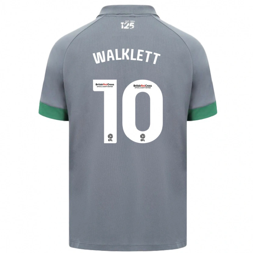 Danxen Kvinder Kerry Walklett #10 Mørkegrå Udebane Spillertrøjer 2024/25 Trøje T-Shirt