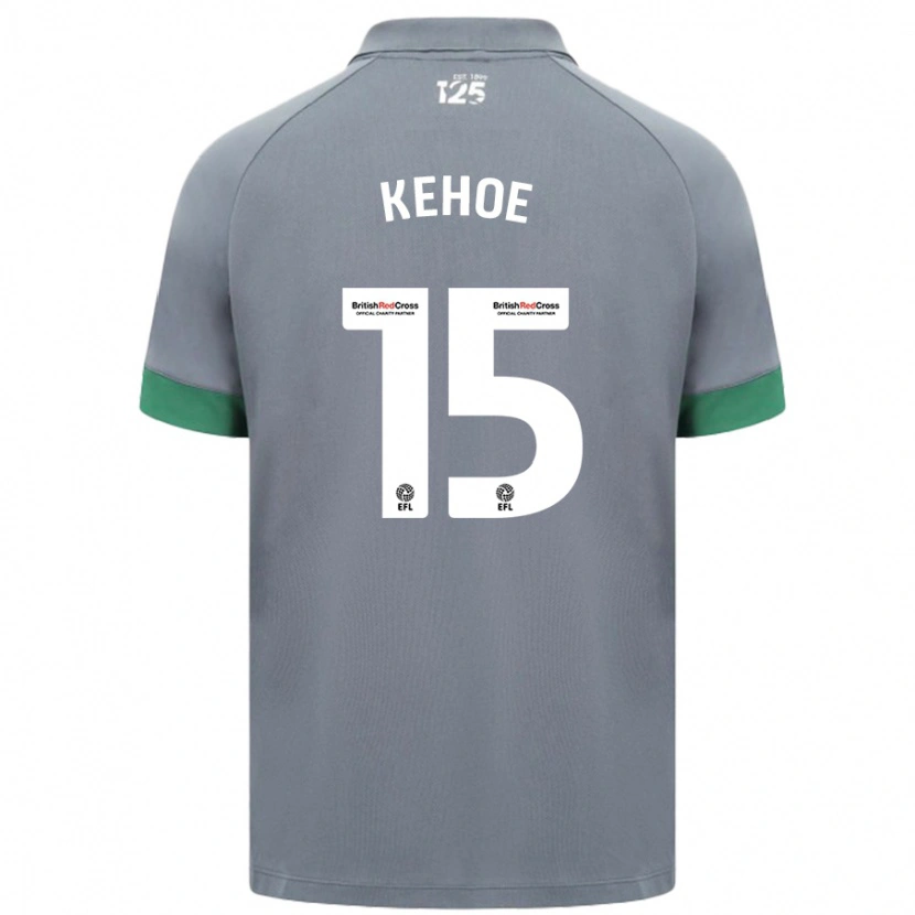 Danxen Kvinder Molly Kehoe #15 Mørkegrå Udebane Spillertrøjer 2024/25 Trøje T-Shirt