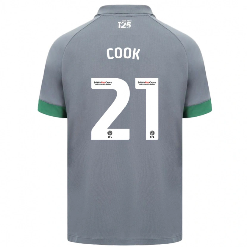 Danxen Kvinder Mikayla Cook #21 Mørkegrå Udebane Spillertrøjer 2024/25 Trøje T-Shirt