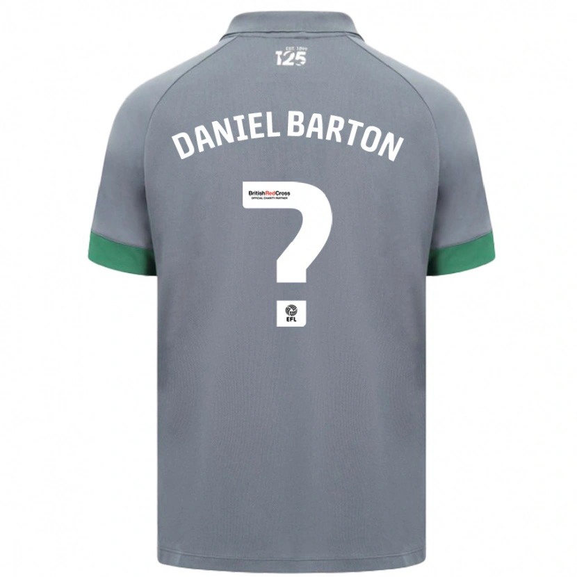 Danxen Kvinder Daniel Barton #0 Mørkegrå Udebane Spillertrøjer 2024/25 Trøje T-Shirt