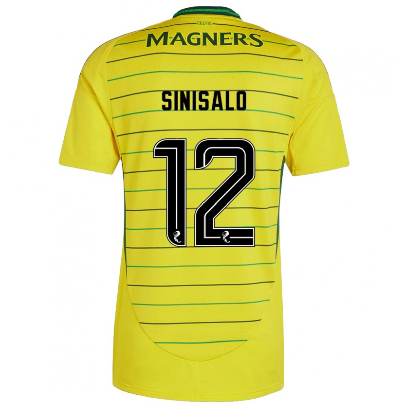 Danxen Kvinder Viljami Sinisalo #12 Gul Udebane Spillertrøjer 2024/25 Trøje T-Shirt