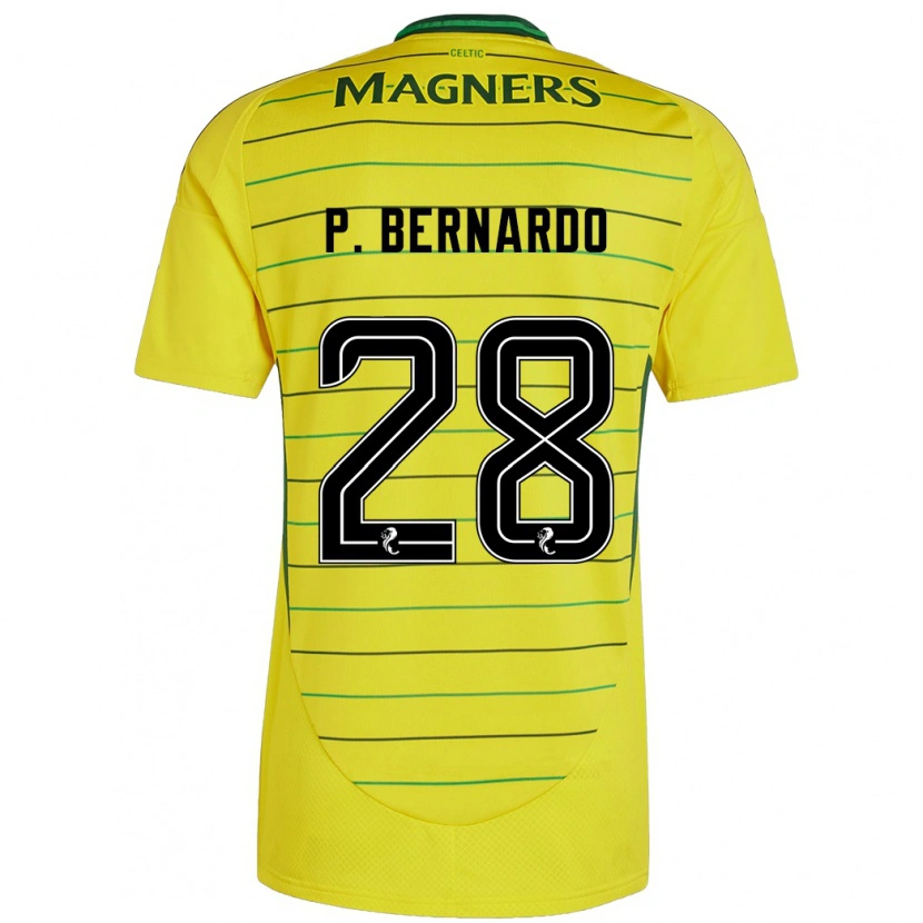 Danxen Kvinder Paulo Bernardo #28 Gul Udebane Spillertrøjer 2024/25 Trøje T-Shirt