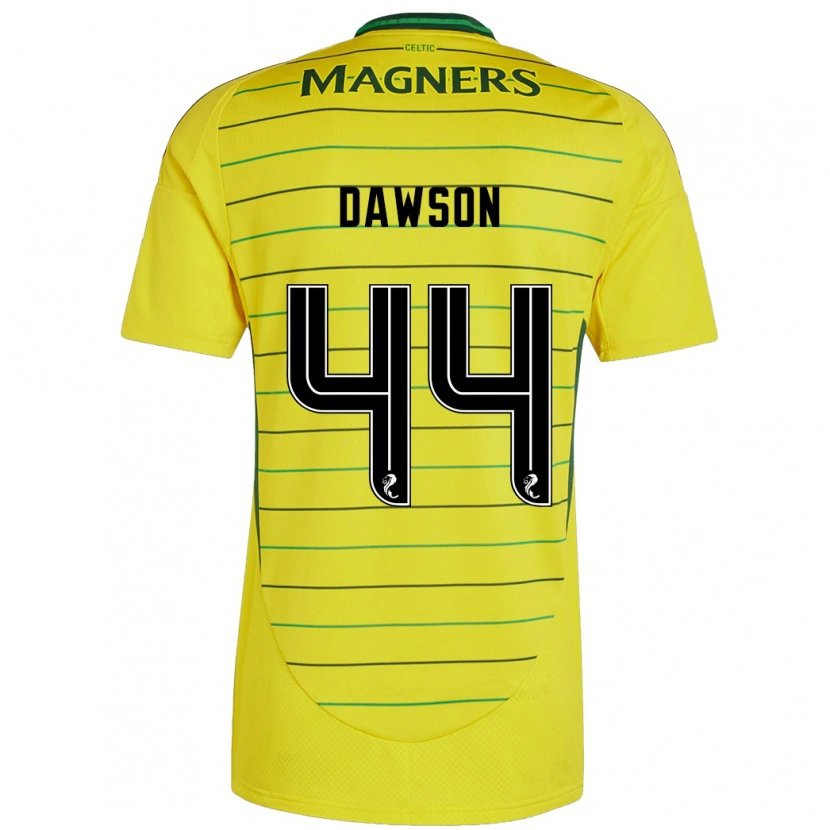 Danxen Kvinder Joey Dawson #44 Gul Udebane Spillertrøjer 2024/25 Trøje T-Shirt