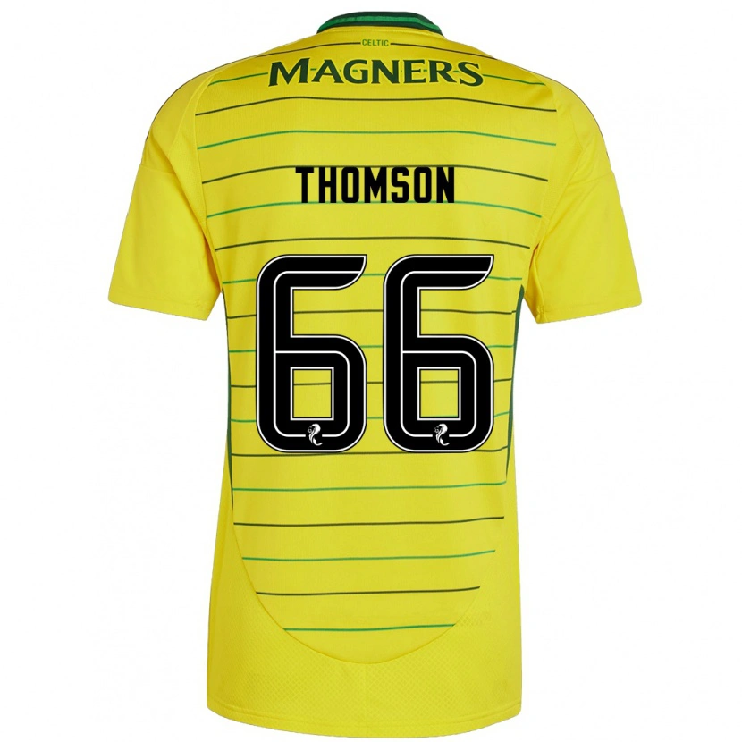 Danxen Kvinder Corey Thomson #66 Gul Udebane Spillertrøjer 2024/25 Trøje T-Shirt