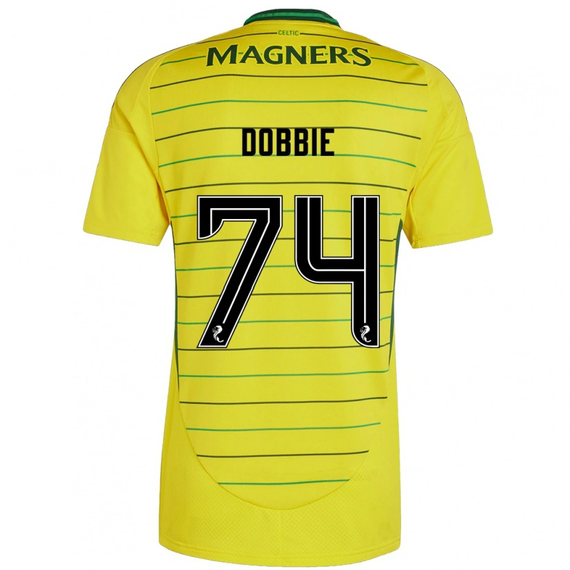 Danxen Kvinder Lewis Dobbie #74 Gul Udebane Spillertrøjer 2024/25 Trøje T-Shirt