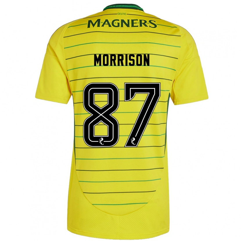 Danxen Kvinder Joe Morrison #87 Gul Udebane Spillertrøjer 2024/25 Trøje T-Shirt