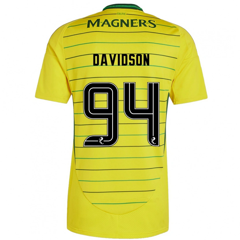 Danxen Kvinder Bruno Davidson #94 Gul Udebane Spillertrøjer 2024/25 Trøje T-Shirt