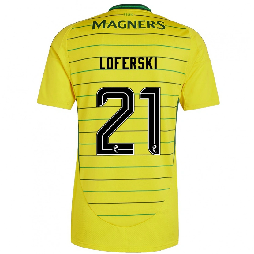 Danxen Kvinder Kit Loferski #21 Gul Udebane Spillertrøjer 2024/25 Trøje T-Shirt