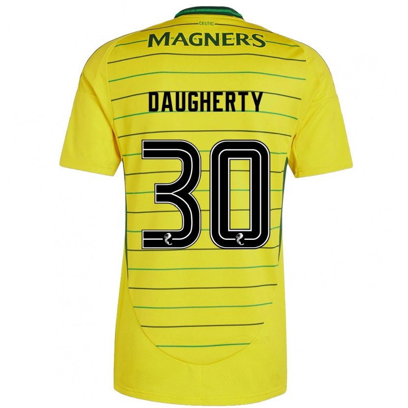 Danxen Kvinder Kelsey Daugherty #30 Gul Udebane Spillertrøjer 2024/25 Trøje T-Shirt