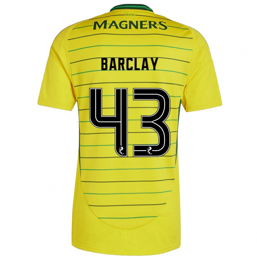 Danxen Kvinder Lucy Barclay #43 Gul Udebane Spillertrøjer 2024/25 Trøje T-Shirt