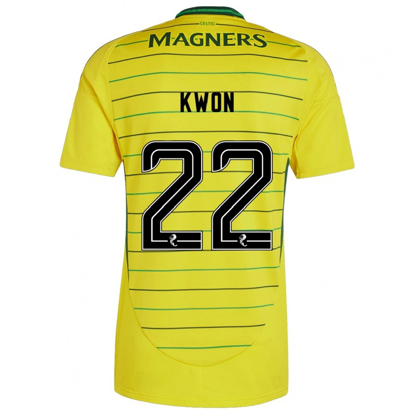Danxen Kvinder Hyeok-Kyu Kwon #22 Gul Udebane Spillertrøjer 2024/25 Trøje T-Shirt
