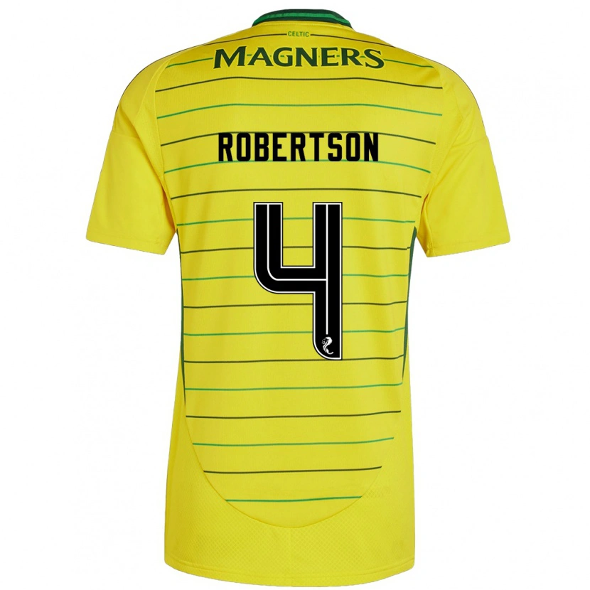 Danxen Kvinder Lisa Robertson #4 Gul Udebane Spillertrøjer 2024/25 Trøje T-Shirt