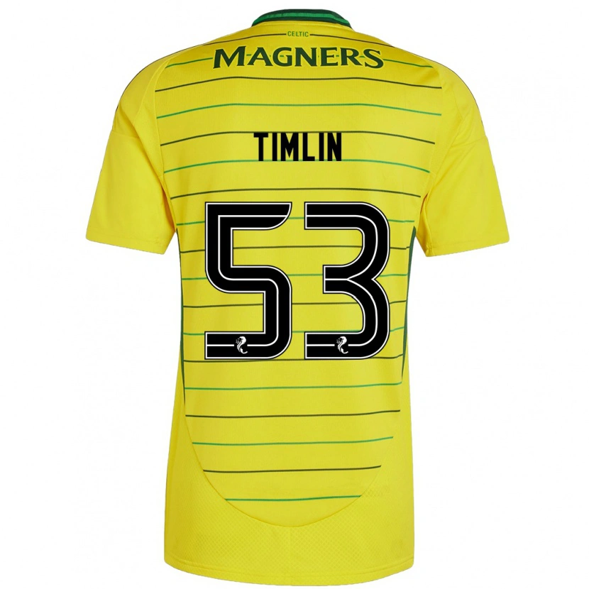 Danxen Kvinder Sophie Timlin #53 Gul Udebane Spillertrøjer 2024/25 Trøje T-Shirt