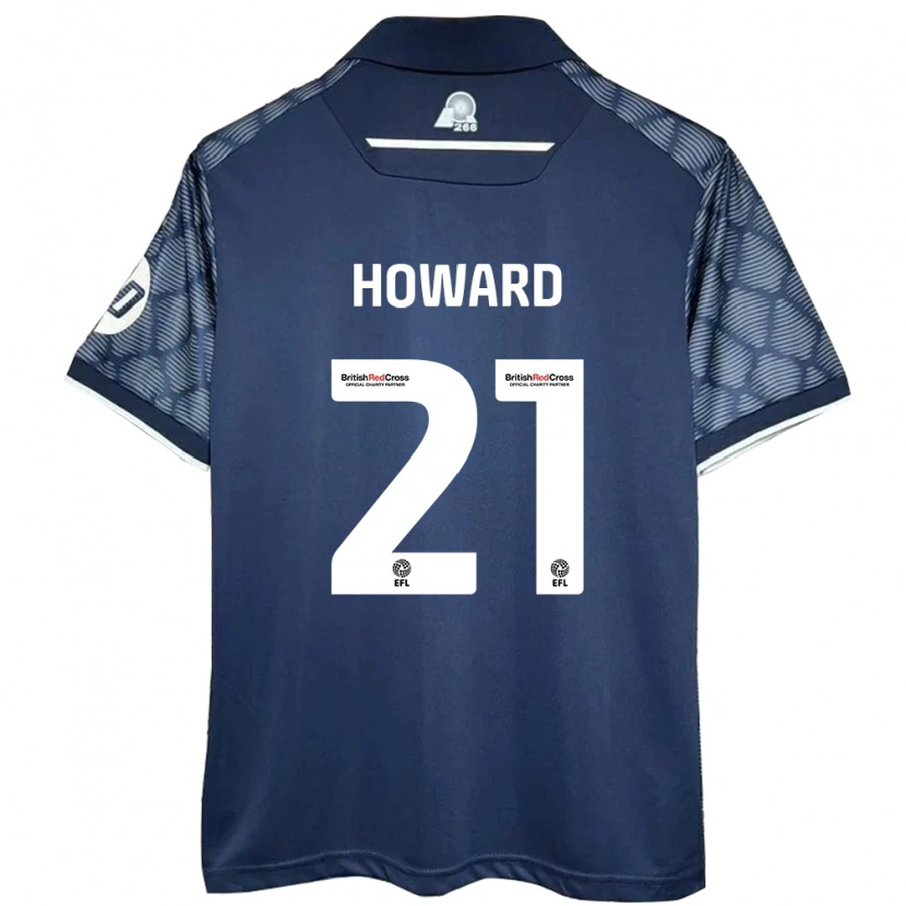 Danxen Kvinder Mark Howard #21 Sort Udebane Spillertrøjer 2024/25 Trøje T-Shirt