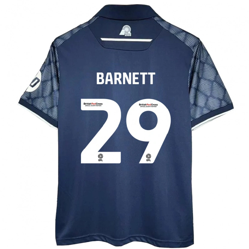 Danxen Kvinder Ryan Barnett #29 Sort Udebane Spillertrøjer 2024/25 Trøje T-Shirt