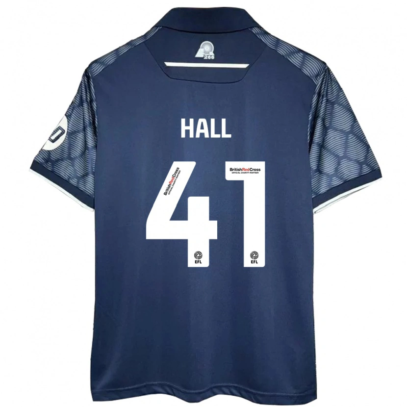 Danxen Kvinder Liam Hall #41 Sort Udebane Spillertrøjer 2024/25 Trøje T-Shirt
